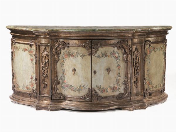 GRANDE CREDENZA, ITALIA CENTRALE, SECONDA METÀ SECOLO XVIII  - Asta Mobili, arredi e oggetti d'arte - Associazione Nazionale - Case d'Asta italiane