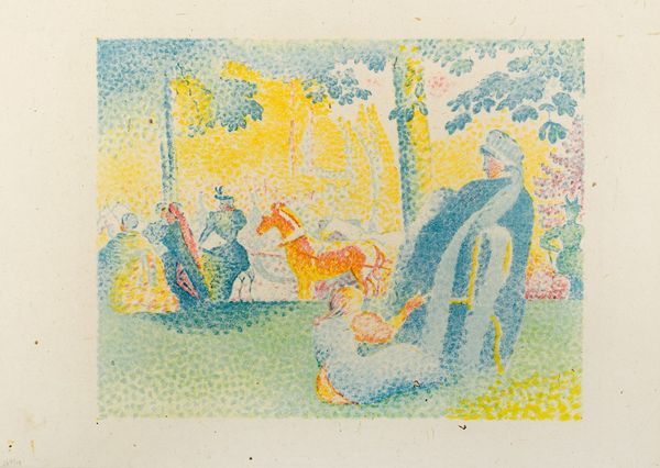 ,Henri Edmond Cross : Nourrices aux champs lises  - Asta Grafica internazionale e Multipli d'Autore - Associazione Nazionale - Case d'Asta italiane