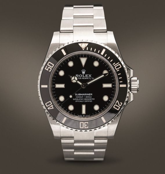 ROLEX - Submariner ref 124060 automatico con cassa in acciaio e bracciale Oyster, accompagnato da astuccio originale e garanzia  - Asta Orologi da Polso e da Tasca - Associazione Nazionale - Case d'Asta italiane