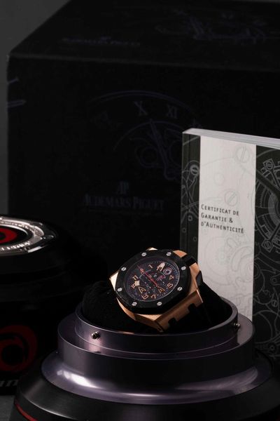 AUDEMARS PIGUET - Offshore Alinghi ref 26062OR in oro rosa 18k con scatola e garanzia  - Asta Orologi da Polso e da Tasca - Associazione Nazionale - Case d'Asta italiane