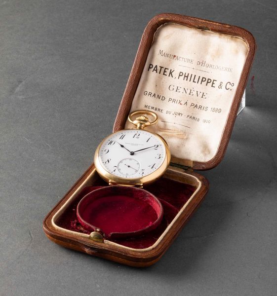 PATEK PHILIPPE - Orologio da tasca cassa in oro 18k, quadrante in smalto bianco, 1925 circa, movimento con scappamento ad ancora  - Asta Orologi da Polso e da Tasca - Associazione Nazionale - Case d'Asta italiane