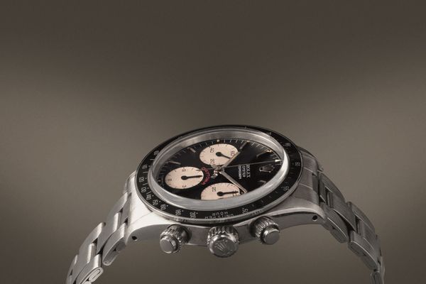 ROLEX - Raro Cosmograph Daytona ref 6263 in acciaio tasti a vite, carica manuale, ghiera tachimetrica in bachelite e bracciale Oyster ripiegato.  - Asta Orologi da Polso e da Tasca - Associazione Nazionale - Case d'Asta italiane