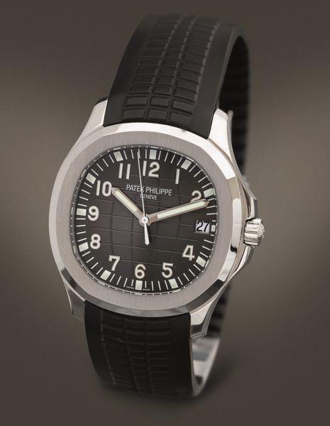 PATEK PHILIPPE - Aquanaut ref 5167 in acciaio automatico con datario, fondello a vista quadrante nero con numeri Arabi con scatola e garanzia  - Asta Orologi da Polso e da Tasca - Associazione Nazionale - Case d'Asta italiane