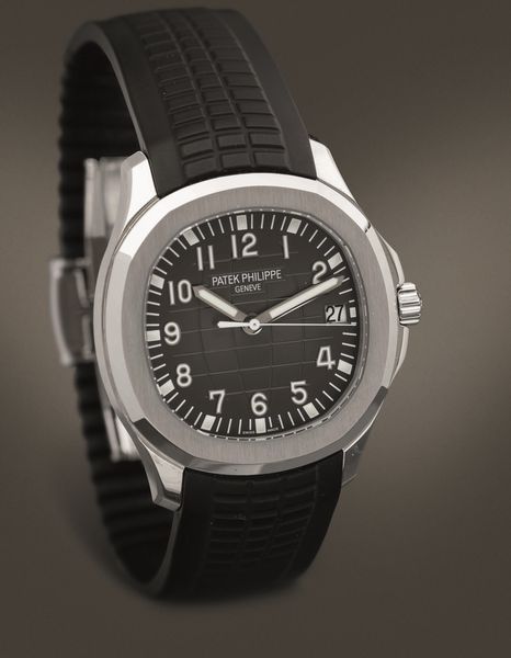 PATEK PHILIPPE - Aquanaut ref 5167 in acciaio automatico con datario, fondello a vista quadrante nero con numeri Arabi con scatola e garanzia  - Asta Orologi da Polso e da Tasca - Associazione Nazionale - Case d'Asta italiane