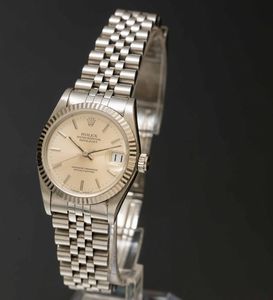 ROLEX - Datejust Lady ref 68274 in acciaio automatico con datario, lunetta in oro bianco zigrinata bracciale Jubilee  - Asta Orologi da Polso e da Tasca - Associazione Nazionale - Case d'Asta italiane