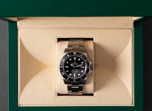 ROLEX - Submariner ref 124060 automatico con cassa in acciaio e bracciale Oyster, accompagnato da astuccio originale e garanzia  - Asta Orologi da Polso e da Tasca - Associazione Nazionale - Case d'Asta italiane