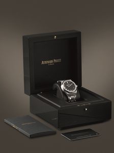 AUDEMARS PIGUET - Royal Oak ref 15500ST in acciaio con quadrante nero, movimento automatico con fondello a vista nuovo con astuccio originale e garanzia anno 2022  - Asta Orologi da Polso e da Tasca - Associazione Nazionale - Case d'Asta italiane