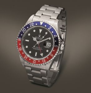 ROLEX - GMT Master II ref 16710 Pepsi in acciaio automatico con datario e doppio fuso orario,ghiera girevole bicolore e bracciale Oyster e ghiera di ricambio Coke  - Asta Orologi da Polso e da Tasca - Associazione Nazionale - Case d'Asta italiane