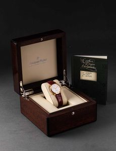 AUDEMARS PIGUET - Classique in oro 18k carica manuale con indicazione della data al sei, quadrante bianco con numeri Arabi  - Asta Orologi da Polso e da Tasca - Associazione Nazionale - Case d'Asta italiane