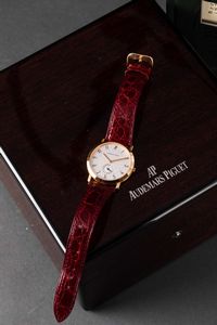 AUDEMARS PIGUET - Classique in oro 18k carica manuale con indicazione della data al sei, quadrante bianco con numeri Arabi  - Asta Orologi da Polso e da Tasca - Associazione Nazionale - Case d'Asta italiane