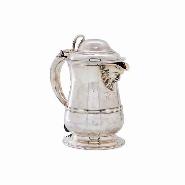 Tankard in argento, Londra, 1746, orafo T. England  - Asta Argenti - Associazione Nazionale - Case d'Asta italiane