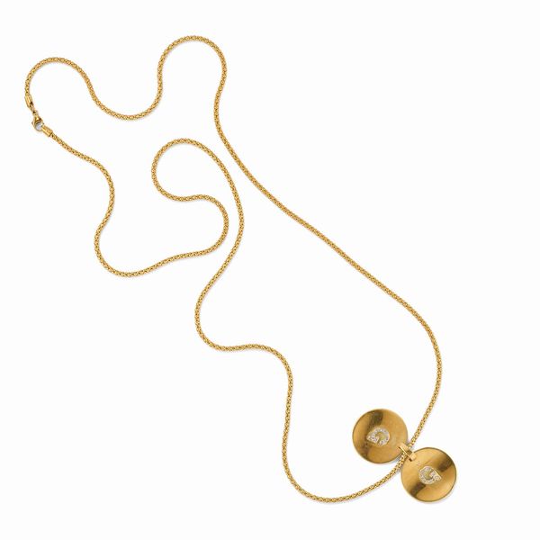 Collana in oro giallo 18K e diamanti  - Asta Argenti - Associazione Nazionale - Case d'Asta italiane