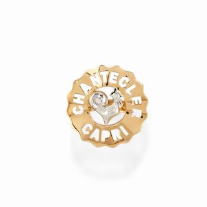 ,Chantecler - Anello in oro bicolore 18K e diamanti