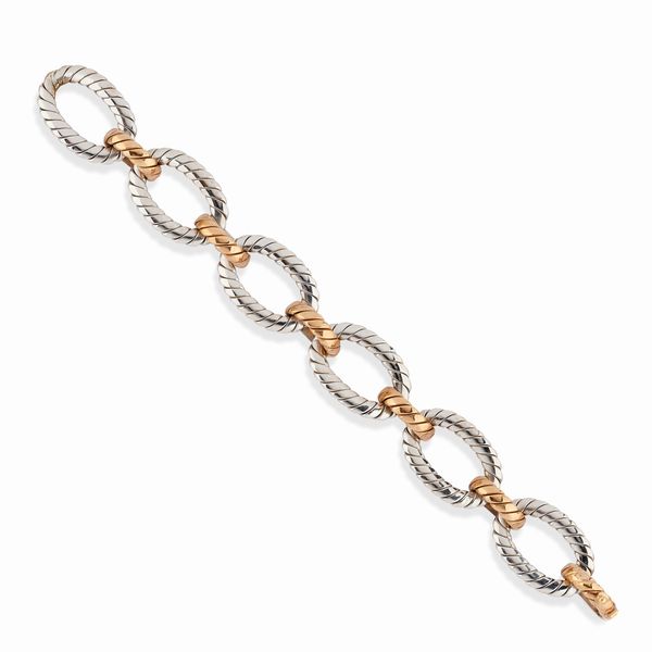 ,Chimento : Bracciale in oro bianco e rosa 18K  - Asta Gioielli - Associazione Nazionale - Case d'Asta italiane