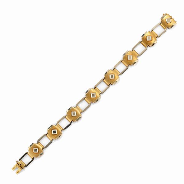 Bracciale in oro bicolore 18K  - Asta Gioielli - Associazione Nazionale - Case d'Asta italiane