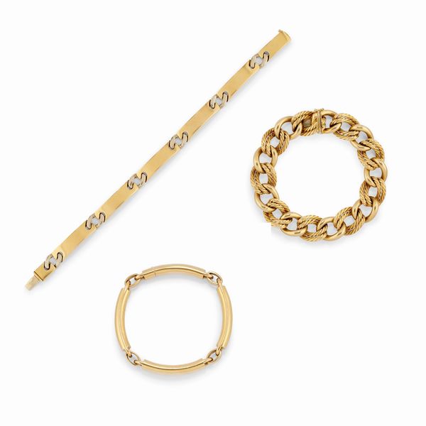 ,Weingrill : Tre bracciali in oro giallo 18K  - Asta Gioielli - Associazione Nazionale - Case d'Asta italiane