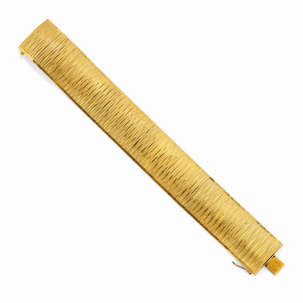 Bracciale in oro giallo 18K, 1960 circa  - Asta Gioielli - Associazione Nazionale - Case d'Asta italiane