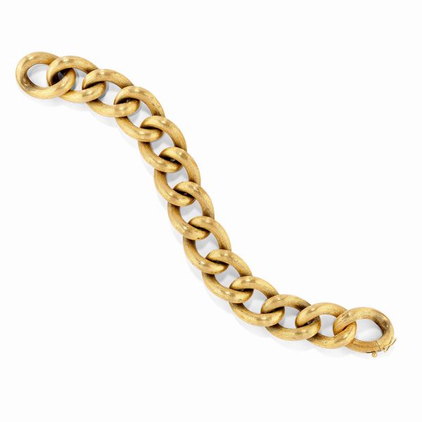 Bracciale in oro giallo 18k, 1950 circa  - Asta Gioielli - Associazione Nazionale - Case d'Asta italiane