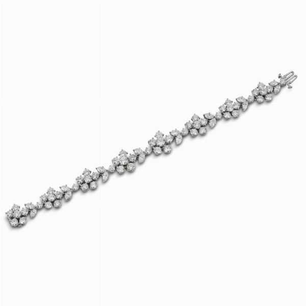 VAN CLEEF N.Y. BRACCIALE CON DIAMANTI  - Asta Gioielli - Associazione Nazionale - Case d'Asta italiane