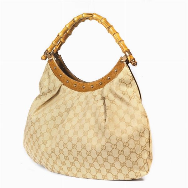 GUCCI BAMBOO HOBO  - Asta Vintage: borse e accessori di Hermes, Louis Vuitton e altre grandi maison  - Associazione Nazionale - Case d'Asta italiane