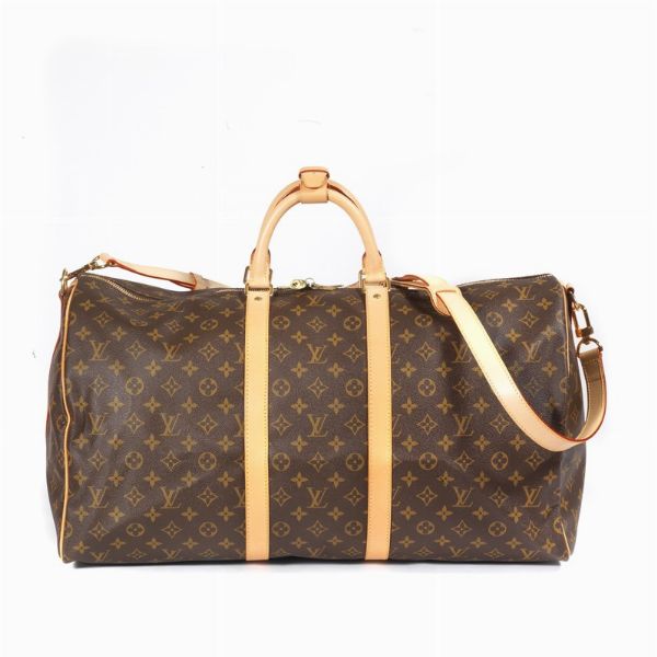 LOUIS VUITTON KEEPALL 55 BANDOULIERE  - Asta Vintage: borse e accessori di Hermes, Louis Vuitton e altre grandi maison  - Associazione Nazionale - Case d'Asta italiane