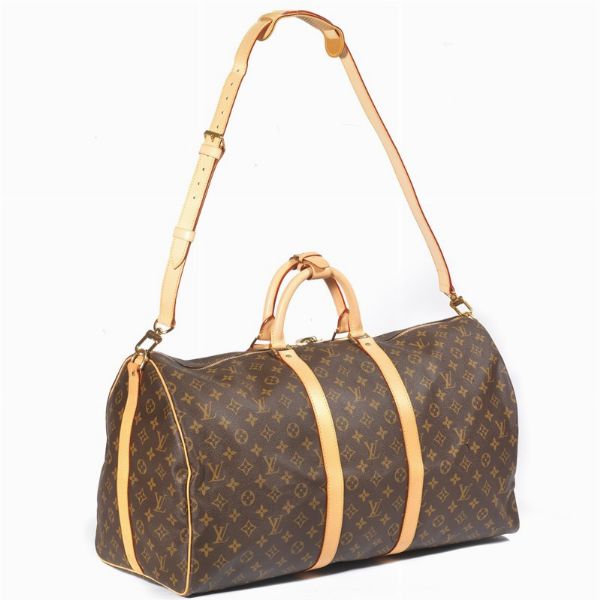 LOUIS VUITTON KEEPALL 55 BANDOULIERE  - Asta Vintage: borse e accessori di Hermes, Louis Vuitton e altre grandi maison  - Associazione Nazionale - Case d'Asta italiane