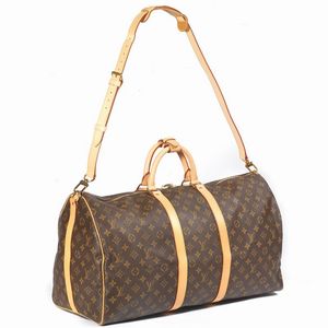 LOUIS VUITTON KEEPALL 55 BANDOULIERE  - Asta Vintage: borse e accessori di Hermes, Louis Vuitton e altre grandi maison  - Associazione Nazionale - Case d'Asta italiane