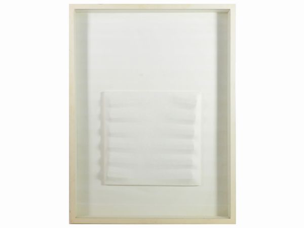 ,Agostino Bonalumi : Bianco (1975)  - Asta Arte Moderna e Contemporanea - Associazione Nazionale - Case d'Asta italiane