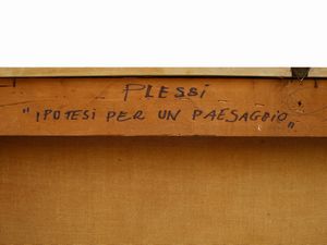 ,FABRIZIO PLESSI : Ipotesi per un paesaggio 1964  - Asta Arte Moderna e Contemporanea - Associazione Nazionale - Case d'Asta italiane