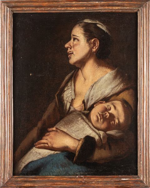 ,Scuola napoletana, fine secolo XVII - inizi secolo XVIII : Madre con bambino  - Asta Dipinti e Disegni Antichi - Associazione Nazionale - Case d'Asta italiane