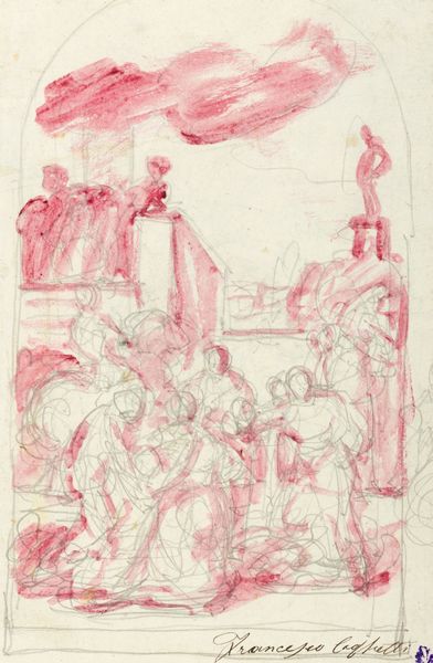 ,Francesco Coghetti : Studio per scena di martirio  - Asta Dipinti e Disegni Antichi - Associazione Nazionale - Case d'Asta italiane