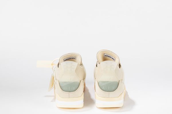 ,NIKE : Jordan 4 Retro Off-White Sail (W) - Taglia US 14 (W) EUR 47  - Asta Sneakerhead: la prima asta di sneakers in Italia - Associazione Nazionale - Case d'Asta italiane