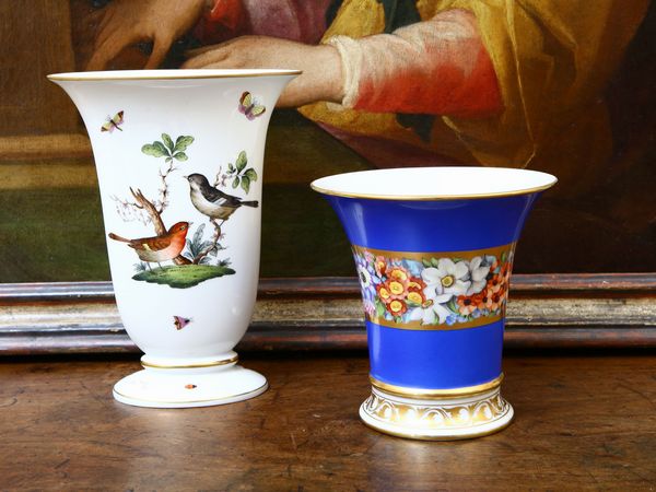 Due vasi in porcellana, Herend  - Asta House Sale: Un'elegante casa fiorentina - Associazione Nazionale - Case d'Asta italiane