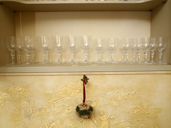 Servizio di bicchieri in cristallo Baccarat  - Asta House Sale: Un'elegante casa fiorentina - Associazione Nazionale - Case d'Asta italiane