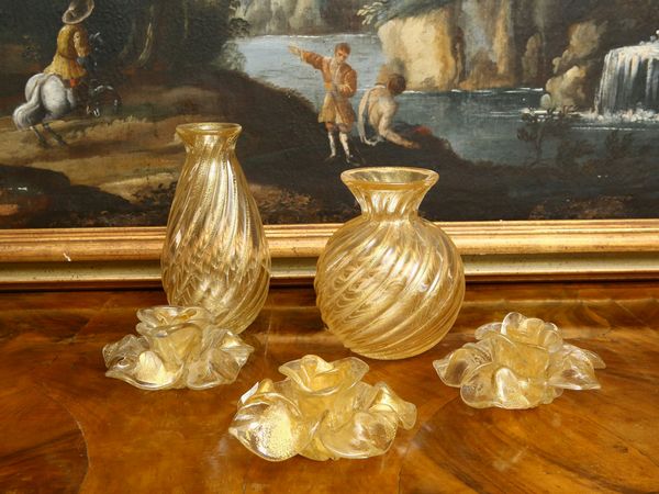 Assortimento di oggetti in vetro soffiato di Murano, Archimede Seguso  - Asta House Sale: Un'elegante casa fiorentina - Associazione Nazionale - Case d'Asta italiane