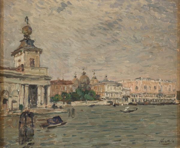 ,Ferruccio Scattola : Venezia, Punta della Dogana  - Asta Arte figurativa tra XIX e XX Secolo - Associazione Nazionale - Case d'Asta italiane