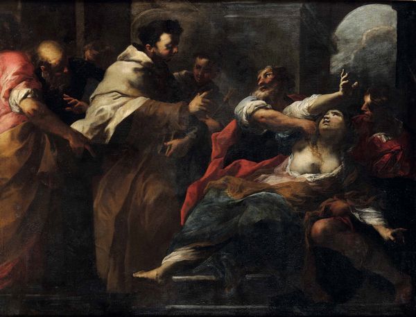 Valerio Castello : Miracolo di San Domenico  - Asta Dipinti antichi - Associazione Nazionale - Case d'Asta italiane