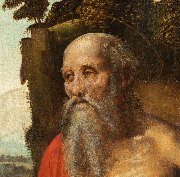 ,Ambrogio da Fossano detto il Bergognone : San Girolamo nel deserto  - Asta Disegni Antichi - Associazione Nazionale - Case d'Asta italiane