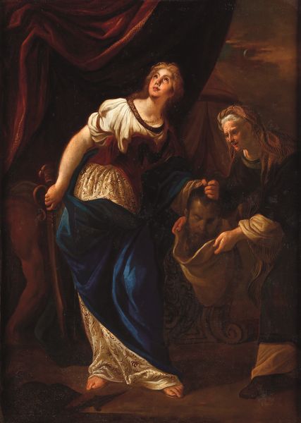 ,Giovanni Lorenzo Bertolotto : Giuditta con la testa di Oloferne  - Asta Disegni Antichi - Associazione Nazionale - Case d'Asta italiane