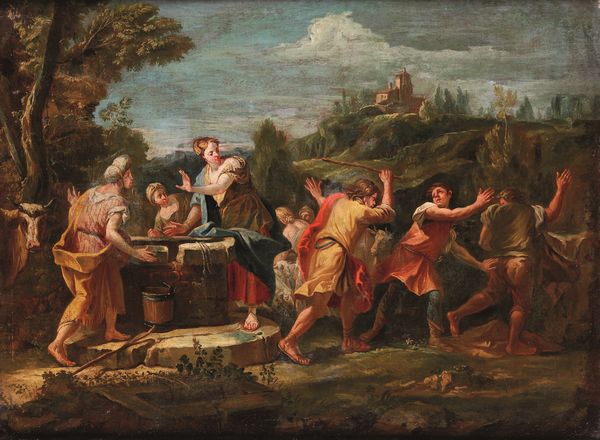 Scuola italiana del XVIII secolo Rebecca al pozzo  - Asta Disegni Antichi - Associazione Nazionale - Case d'Asta italiane