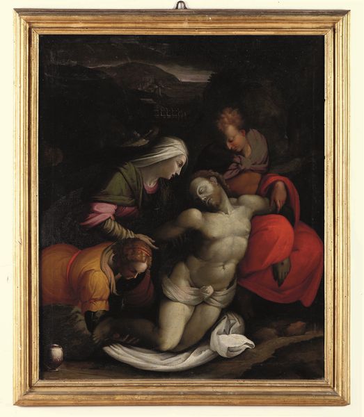 Manierista toscano del XVI secolo Compianto sul Cristo morto  - Asta Old Masters Paintings - Associazione Nazionale - Case d'Asta italiane