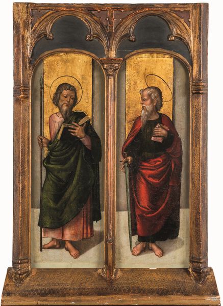 Giovanni di Pietro dello lo Spagna o Johannes Hispanus : San Paolo e San Tommaso  - Asta Old Masters Paintings - Associazione Nazionale - Case d'Asta italiane