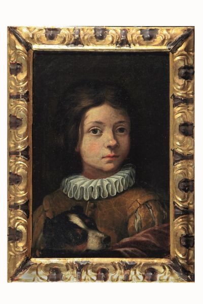 Scuola del XVII secolo Ritratti di fanciulli con cagnolini  - Asta Old Masters Paintings - Associazione Nazionale - Case d'Asta italiane