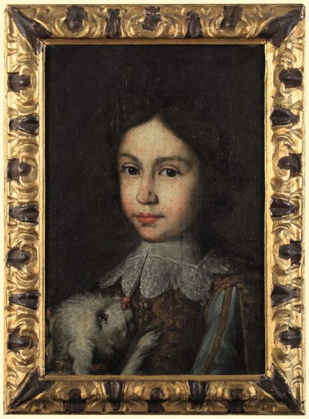 Scuola del XVII secolo Ritratti di fanciulli con cagnolini  - Asta Old Masters Paintings - Associazione Nazionale - Case d'Asta italiane