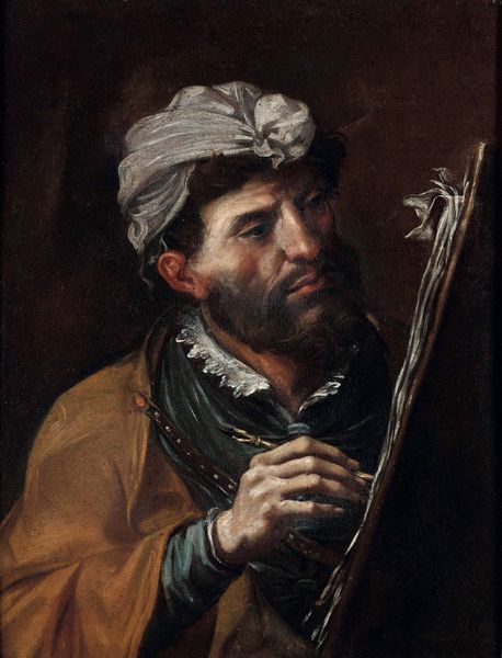 Scuola napoletana del XVII secolo Ritratto di pittore  - Asta Old Masters Paintings - Associazione Nazionale - Case d'Asta italiane