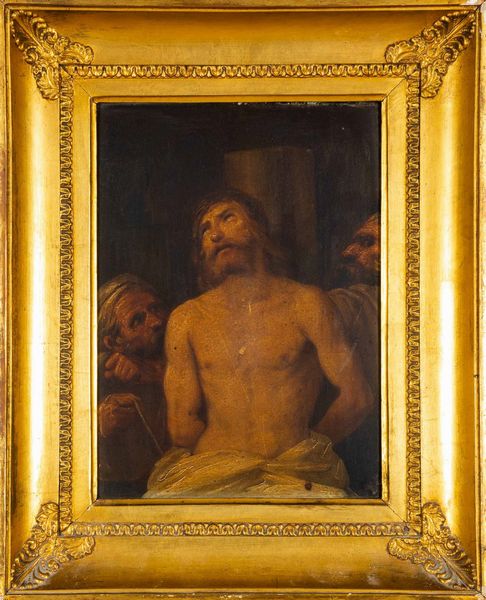 Scuola del XVII secolo Cristo alla colonna  - Asta Old Masters Paintings - Associazione Nazionale - Case d'Asta italiane