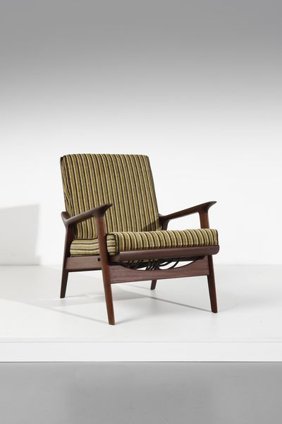 DASSI VITTORIO (1893 - 1973) : Poltroncina reclinabile 620  - Asta Asta 364 | DESIGN E ARTI DECORATIVE DEL NOVECENTO - DESIGN (Online) Online - Associazione Nazionale - Case d'Asta italiane