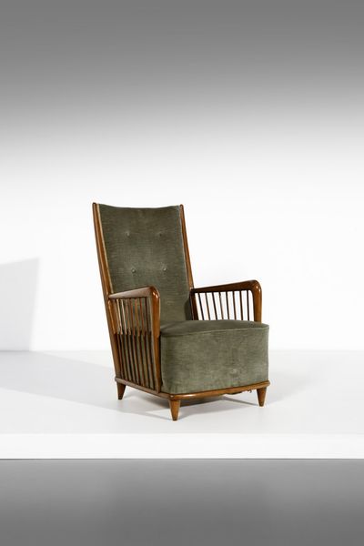 BUFFA PAOLO (1903 - 1970) : attributo. Poltrona  - Asta Asta 364 | DESIGN E ARTI DECORATIVE DEL NOVECENTO - DESIGN (Online) Online - Associazione Nazionale - Case d'Asta italiane