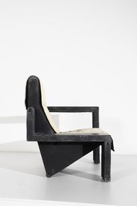 RIETVELD GERRIT THOMAS (1888 - 1964) : nello stile di. Quattro poltrone  - Asta Asta 364 | DESIGN E ARTI DECORATIVE DEL NOVECENTO - DESIGN (Online) Online - Associazione Nazionale - Case d'Asta italiane