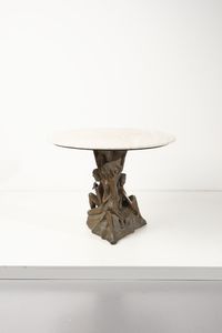 MANIFATTURA ITALIANA : Tavolo con base scultorea raffigurante delle ninfe  - Asta Asta 364 | DESIGN E ARTI DECORATIVE DEL NOVECENTO - DESIGN (Online) Online - Associazione Nazionale - Case d'Asta italiane